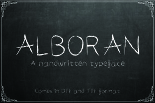 Alboran: A Handwritten Font for Authentic Branding