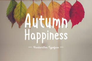 Autumn Happiness: A Sweet and Seasonal Font for Your Campaigns