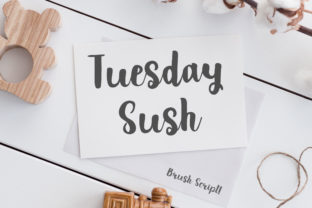 Bring Charm to Your Creations with Tuesday Sush Font