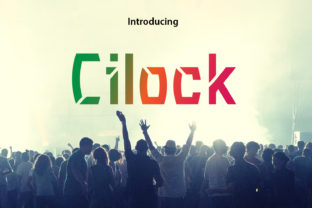 Cilock: A Bold and Fun Sans Serif Font for Crafters