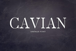 Discover Cavian: A Bold and Vintage Serif Font