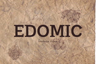 Discover Edomic: A Bold and Unique Serif Font