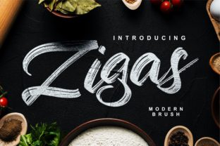 Discover Zigas: A Contemporary Brush-Style Handwritten Font