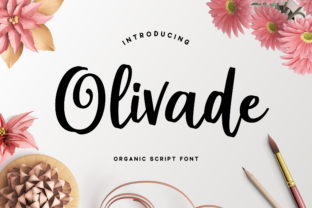 Enhance Your Brand with Olivade: A Fresh Script Font