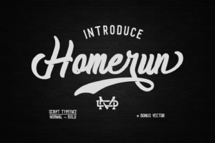 Homerun Script: A Classic Font for Creative Makers