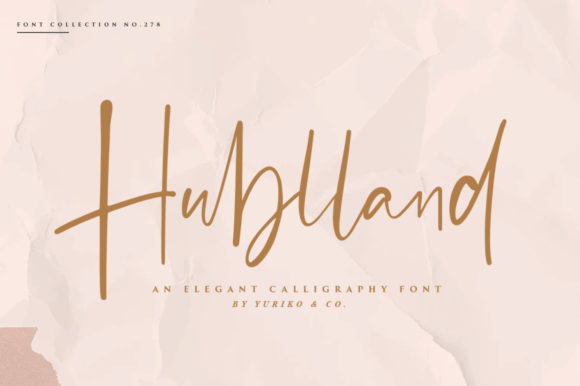 Hublland: A Modern Script Font for Creative Branding