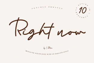 Right Now: A Monoline Script Font for Elegant Web Design