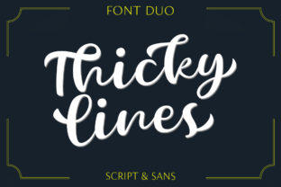 Thickylines: A Bold and Stylish Handwritten Font