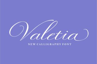 Valetia: A Romantic Calligraphy Font for Crafters